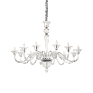 Lustră Ideal Lux Brigitta SP12, transparent, 199375