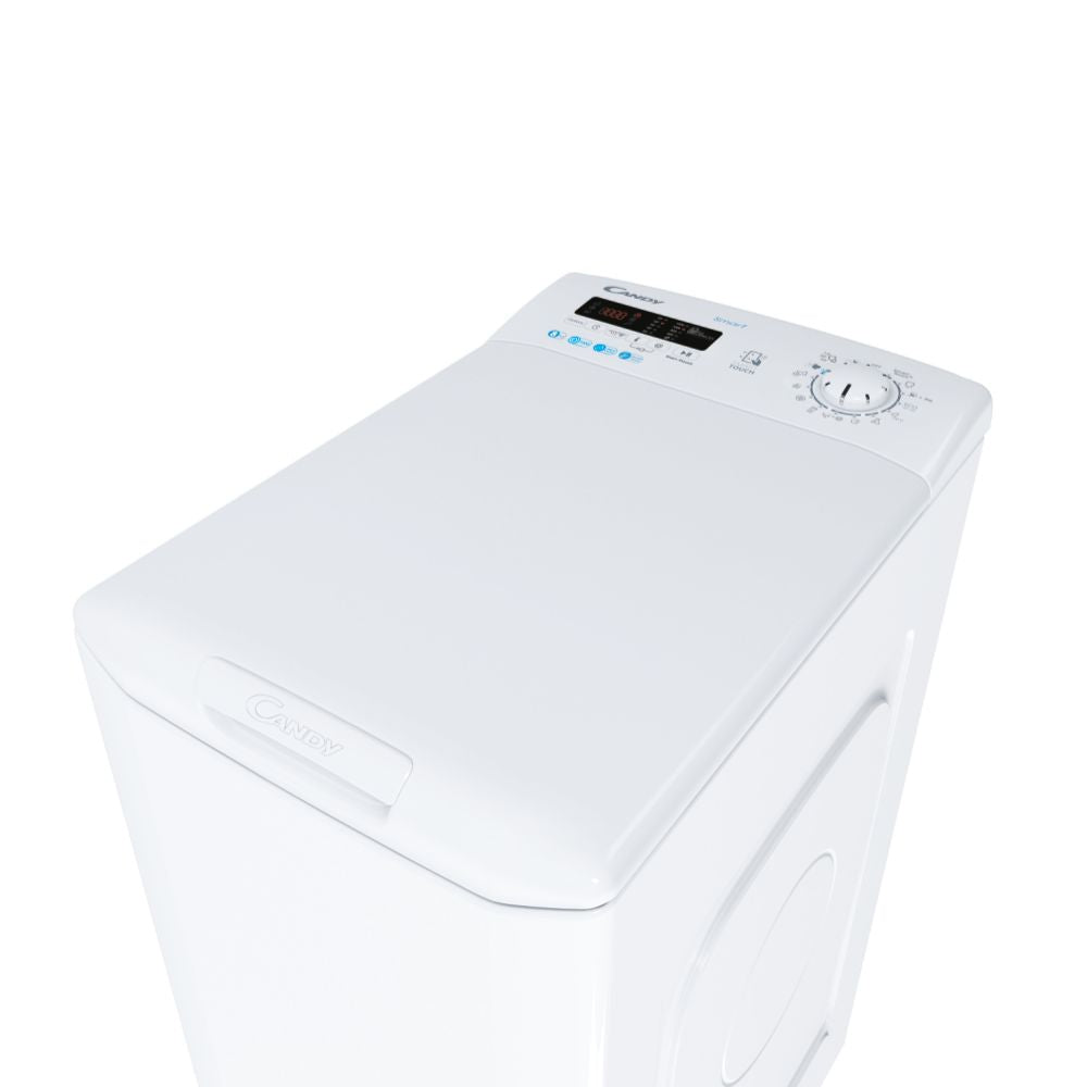 Mașină de spălat rufe cu încărcare verticală Candy CSTG282D2/1-S, 8 kg, 1200 rpm, albă