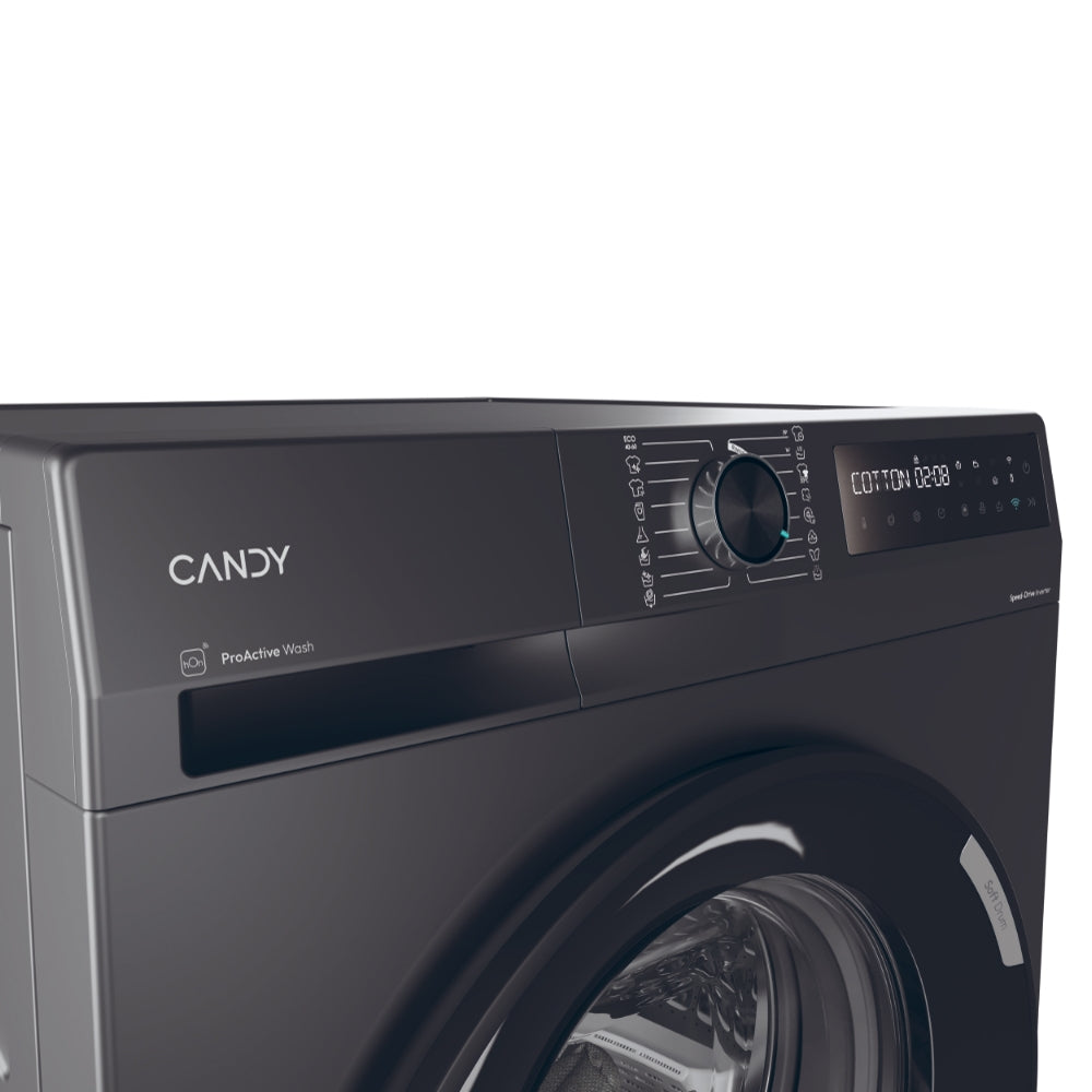 Mașină de spălat rufe Candy BR 410B8G-S, 10 kg, 1400 rpm, neagră