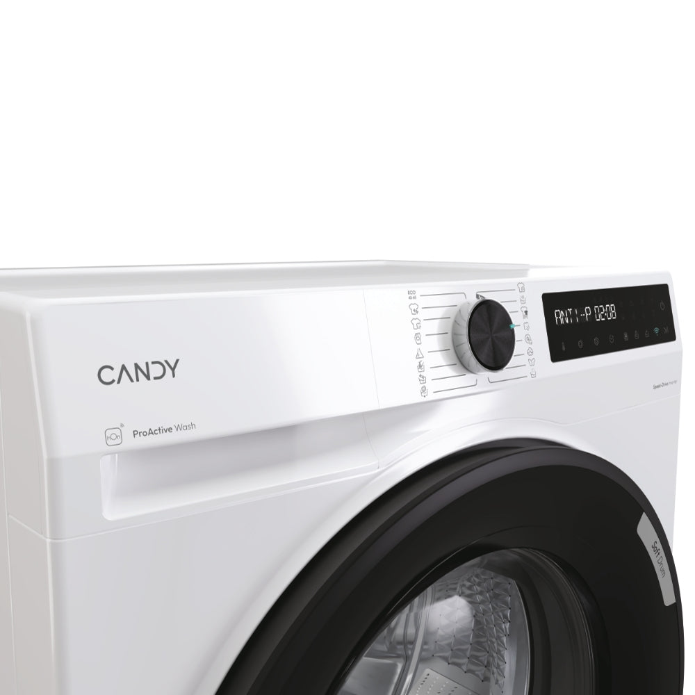 Mașină de spălat rufe Candy BR 412BL8-S, 12 kg, 1400 rpm, albă