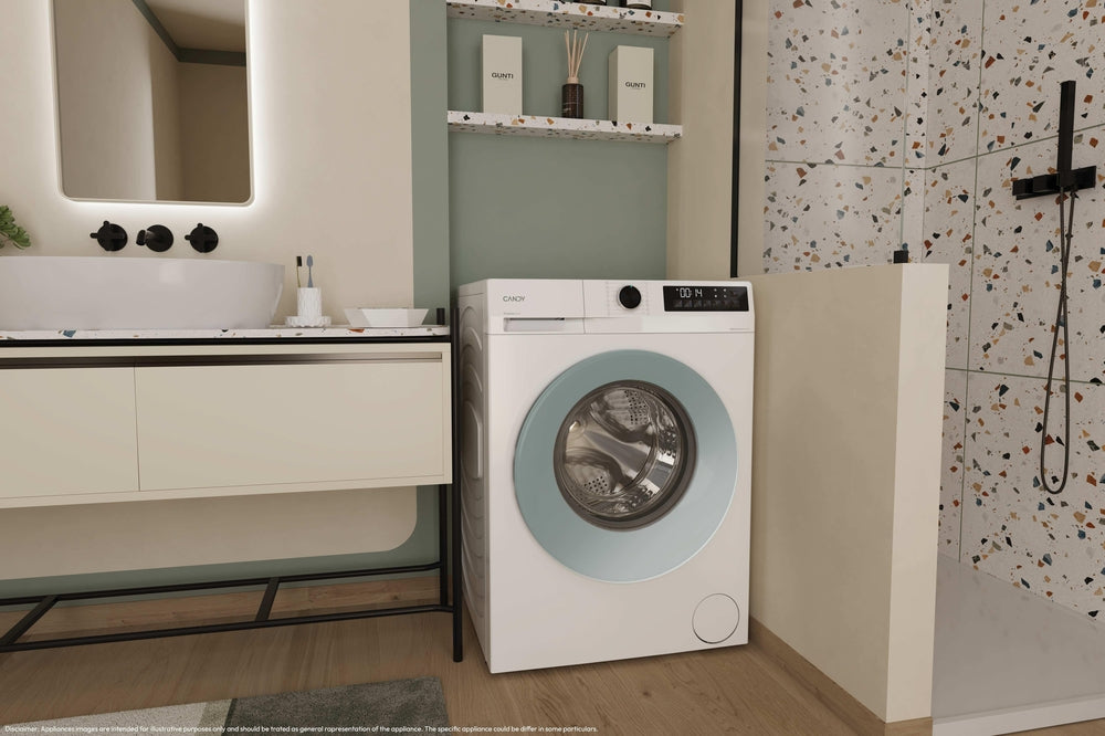 Mașină de spălat rufe Candy GD 48SE6-S, 8 kg, 1351 rpm, albă