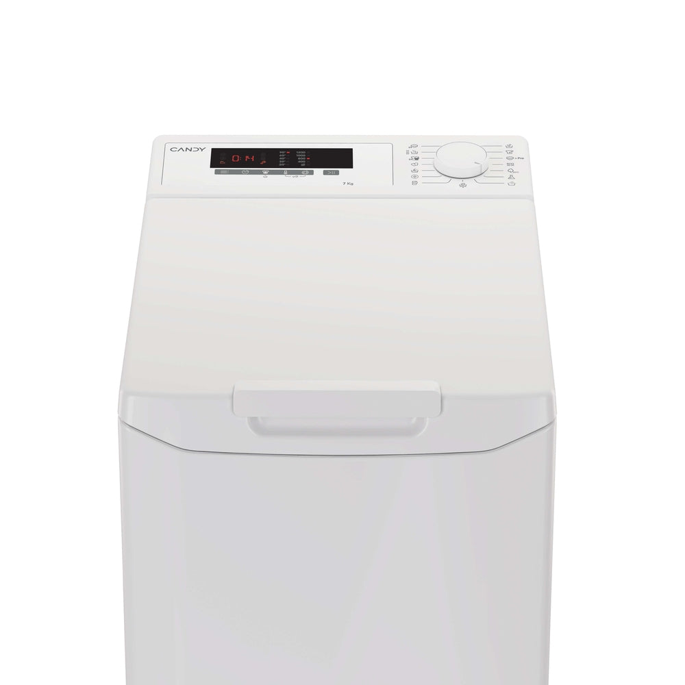 Mașină de spălat rufe cu încărcare verticală Candy EYTC1 272D3-S, 7 kg, 1200 rpm, albă