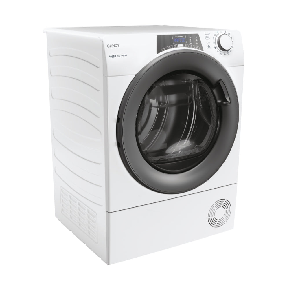 Uscător de rufe Candy RPE H8A2TRE-S, 8 kg, pompă de căldură, alb