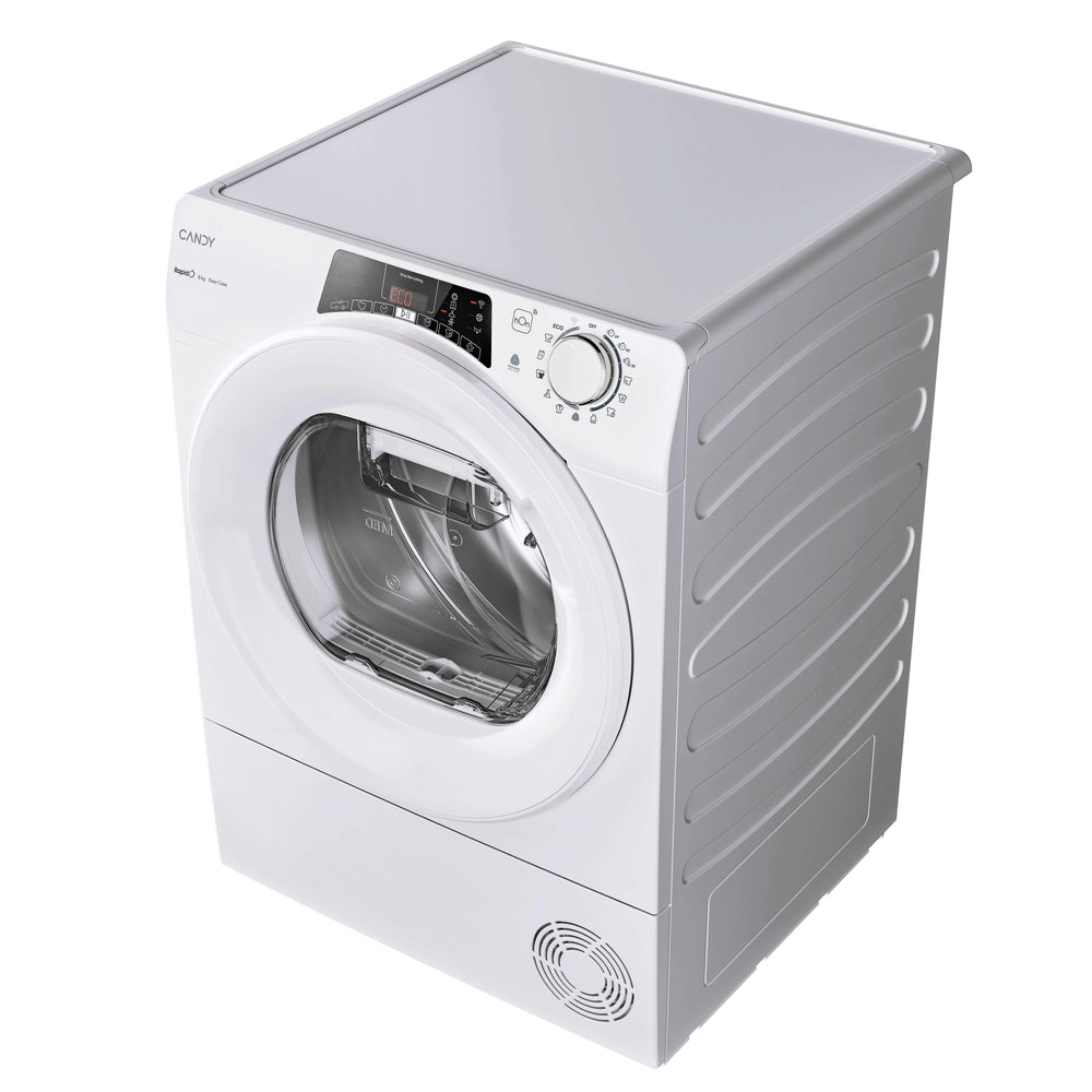 Uscător de rufe Candy RO EH8N2TE-S, 8 kg, pompă de căldură, alb