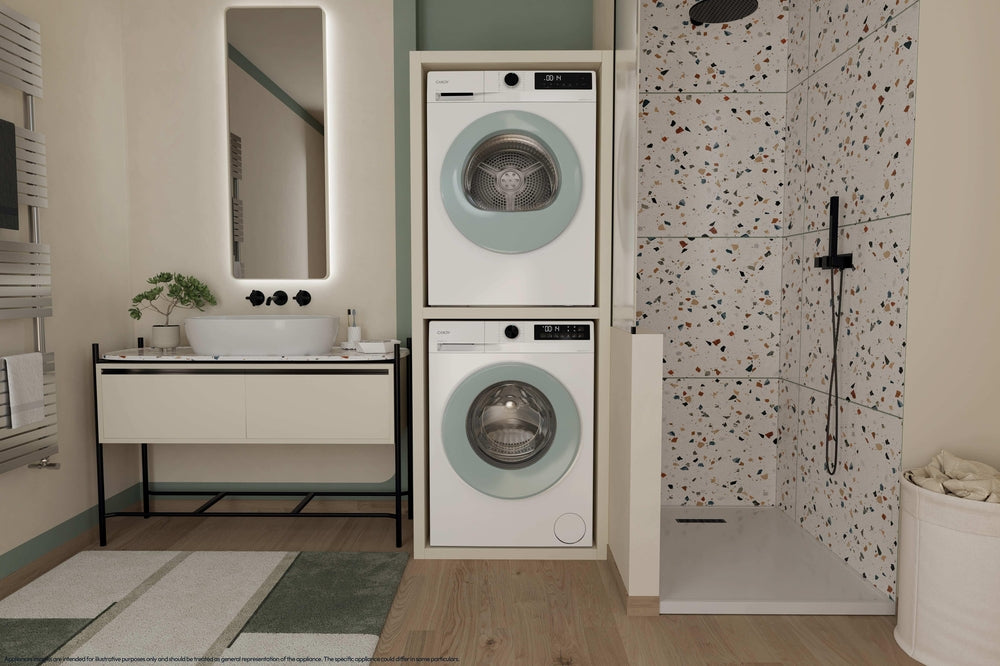 Uscător de rufe Candy GDS 7N2G-S, 7 kg, pompă de căldură, alb