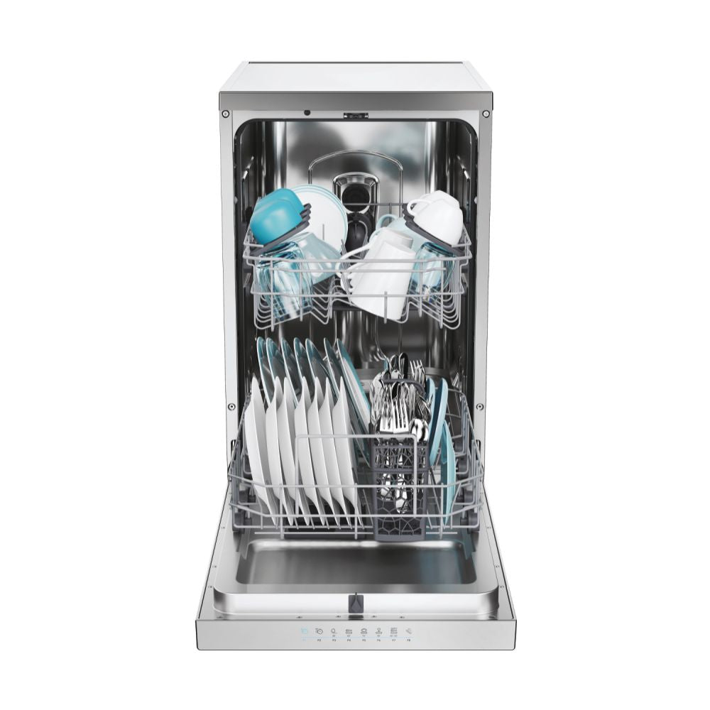 Mașină de spălat vase Candy CF0C7SB0FX, 45 cm, 10 seturi, inox