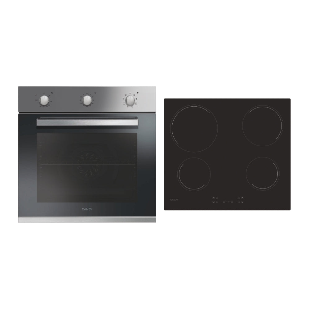 Set încorporabil cuptor și plită Candy FCP602X/ECH64CC, 65 l