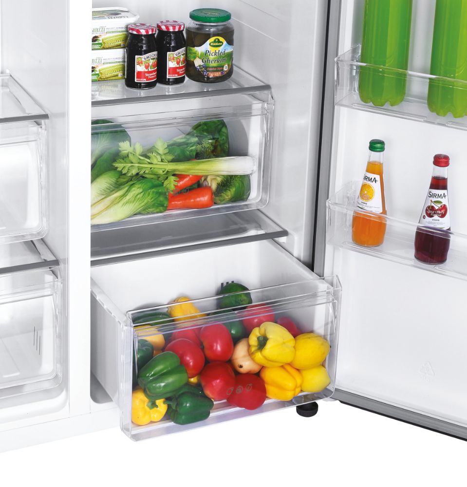 Frigider Candy CHSBSO-6174B, 521 l, No Frost, negru