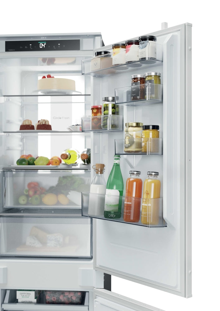 Frigider încorporabil Candy CNBQT5518E, 251 l, No Frost, alb