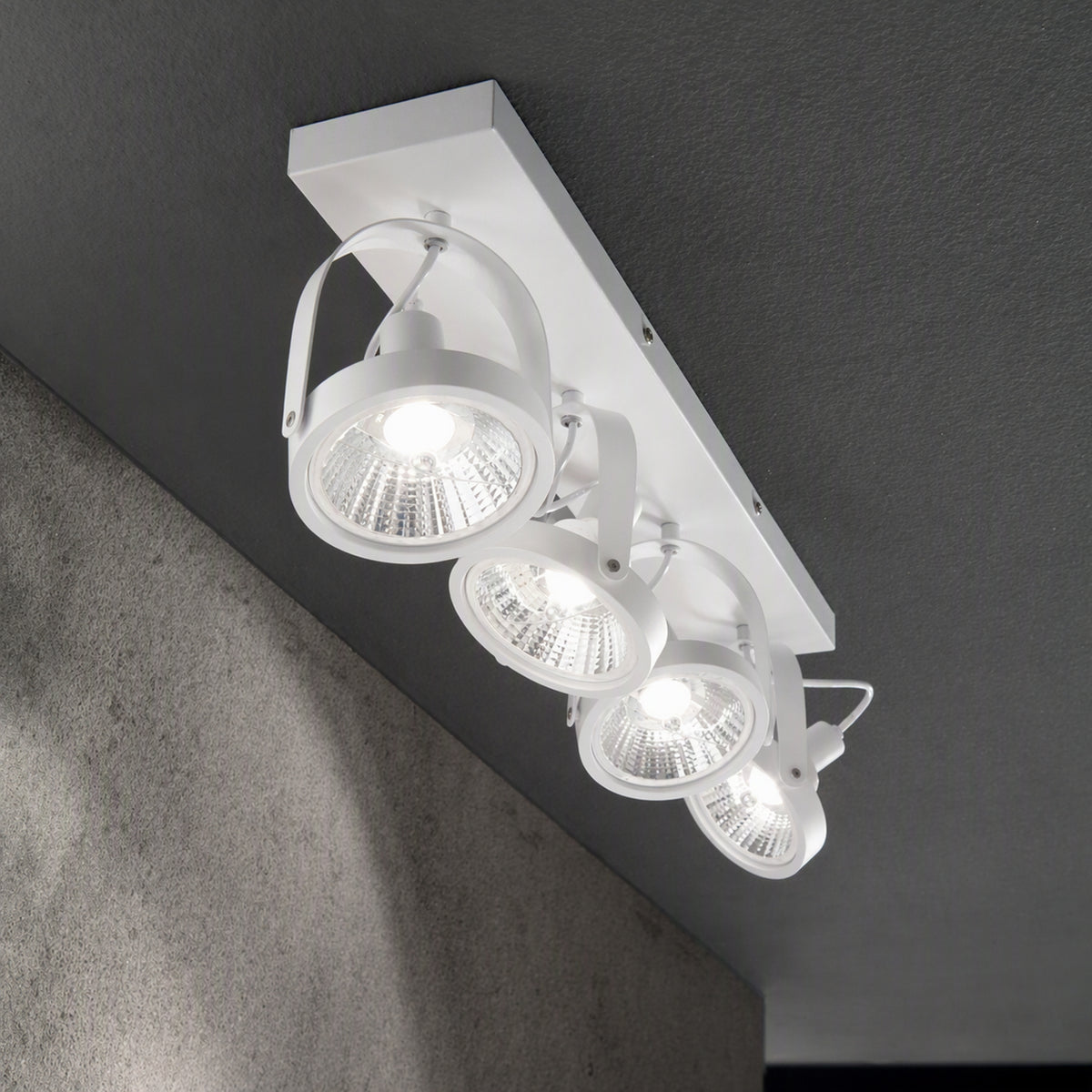 Plafonieră Ideal Lux Glim PL2, alb, 200200