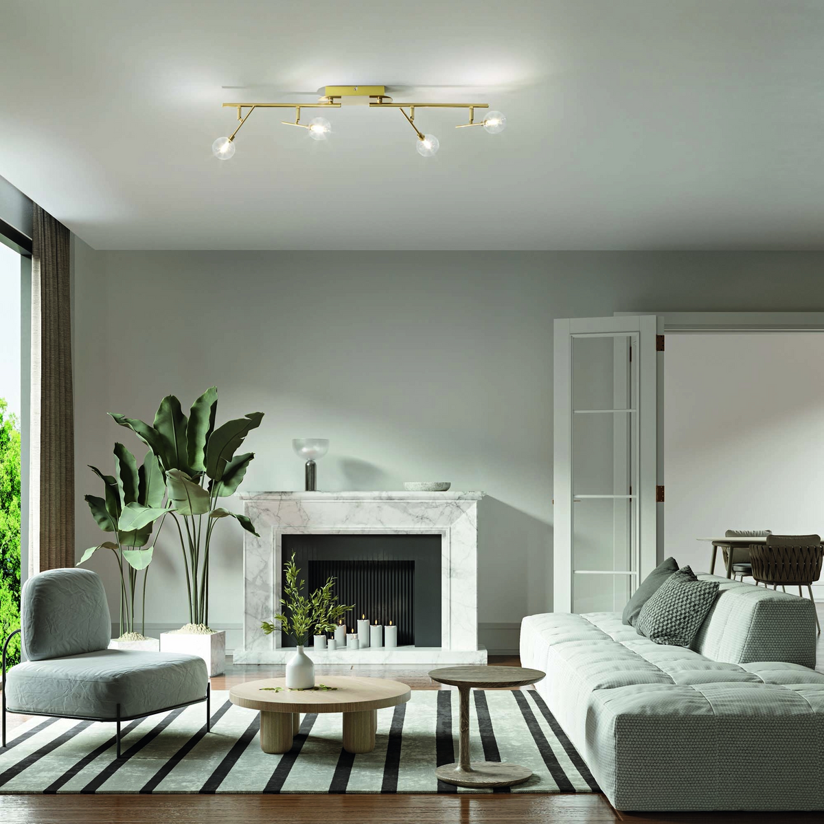 Plafonieră Ideal Lux Maracas PL6, 200361