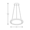 Lampa de tavan Zumaline Breno 150x60x60 cm