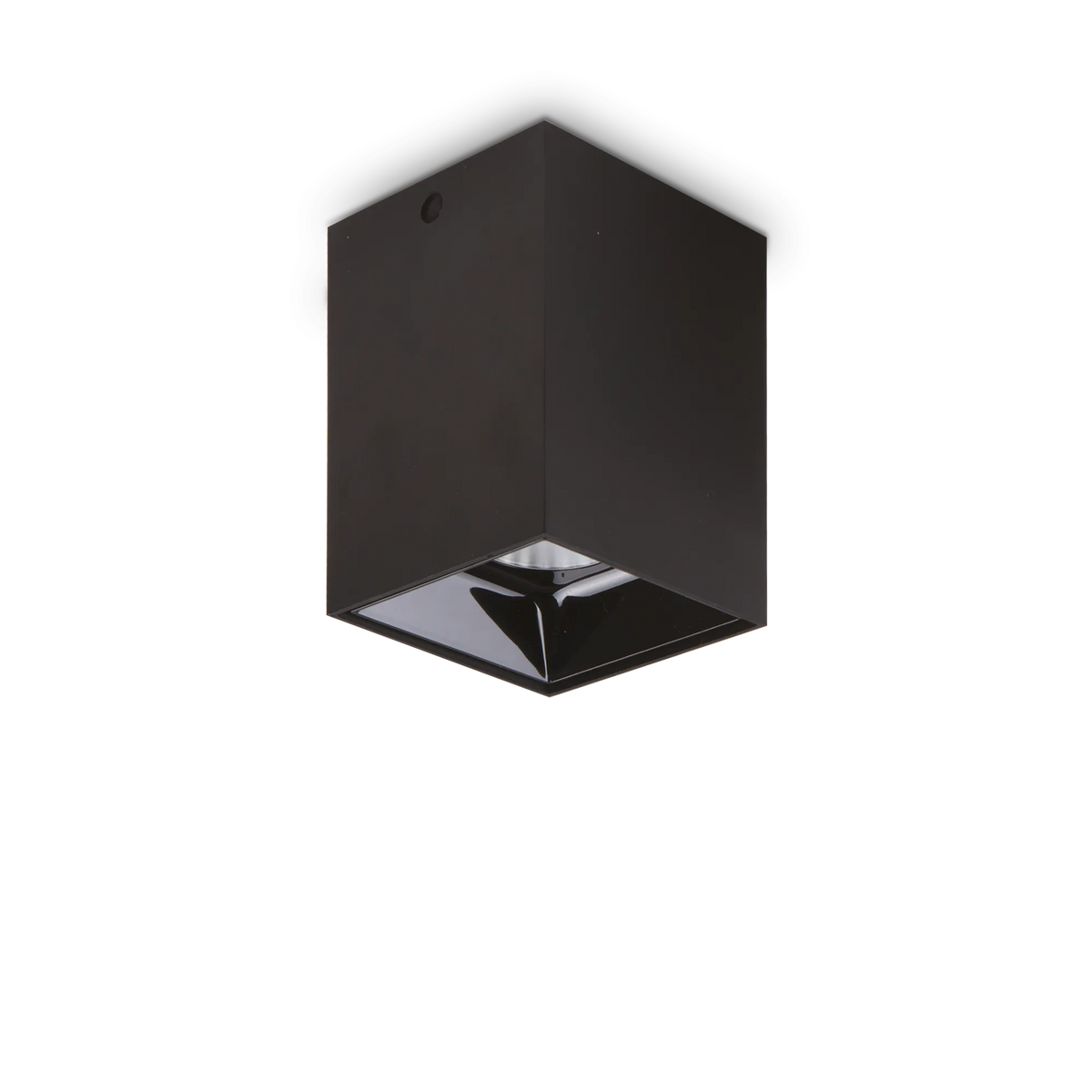 Plafonieră Ideal Lux Nitro Square 3000K, negru, Ø7 cm, 206028