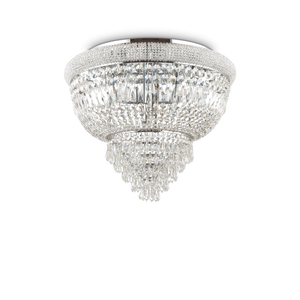 Plafonieră Ideal Lux Dubai PL6, crom, 207186