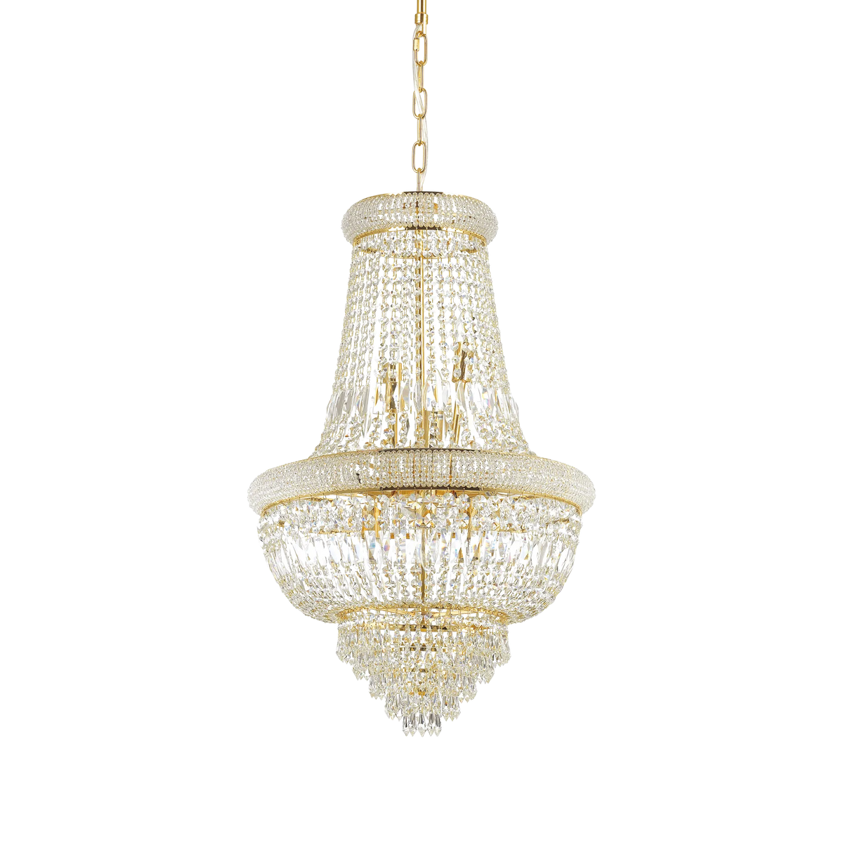 Lustră Ideal Lux Dubai SP10, alamă, 207216