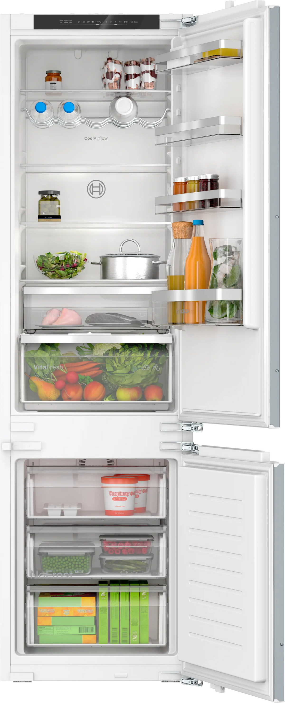 Combină frigorifică încorporabilă Bosch KIN96VFD0, Seria 4, 290 l, No Frost
