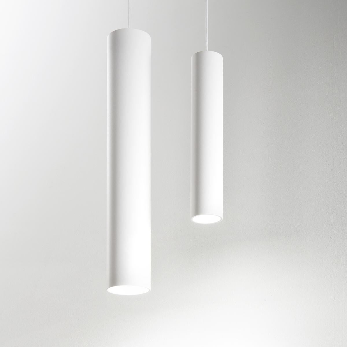 Lustră Ideal Lux Tube, negru, Ø6 cm, 211718