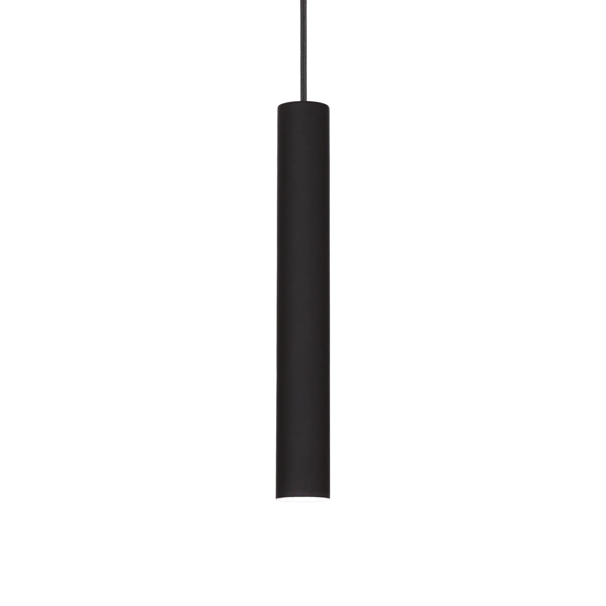 Lustră Ideal Lux Tube, negru, Ø6 cm, 211718