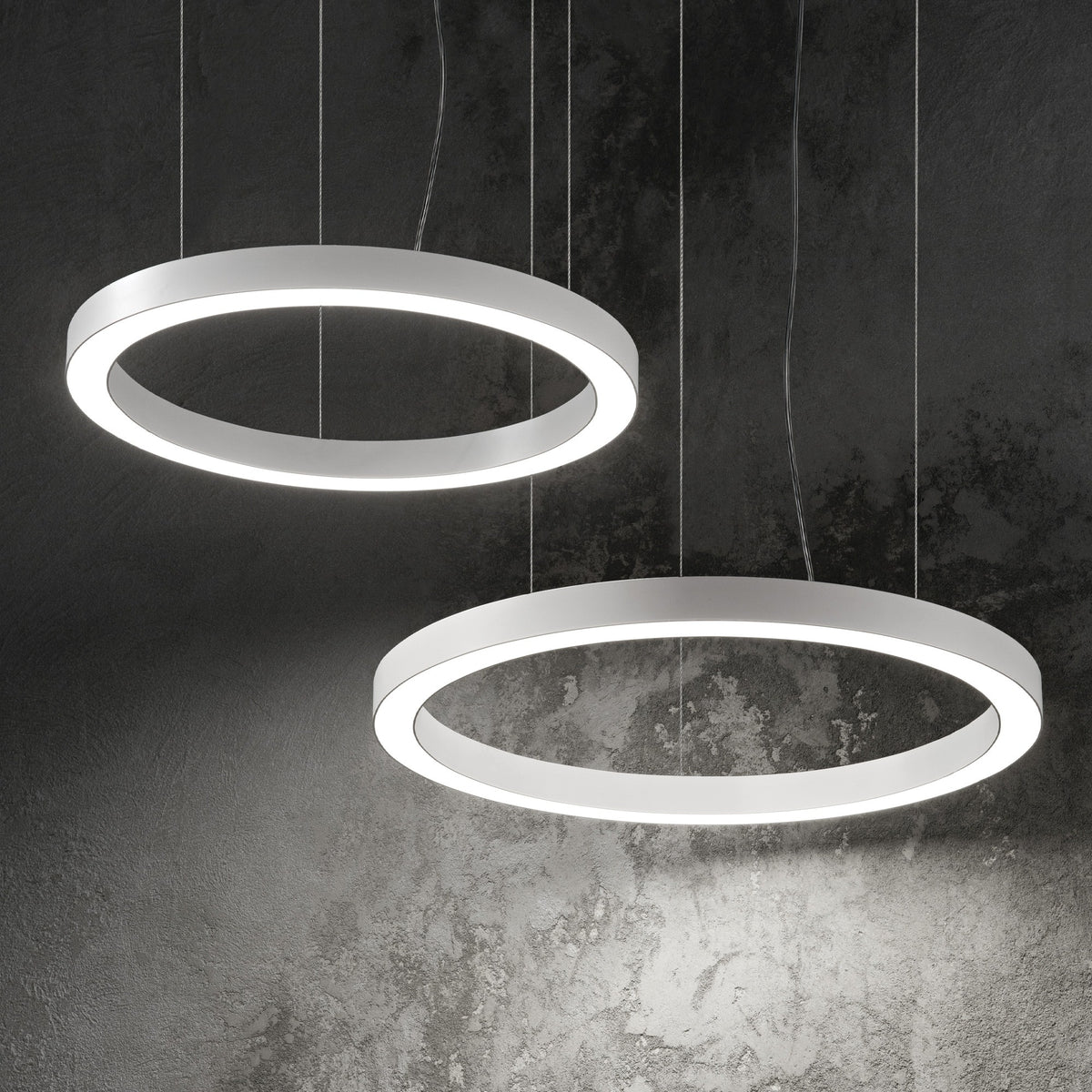 Lustră Ideal Lux Oracle, negru, Ø70 cm, 222110
