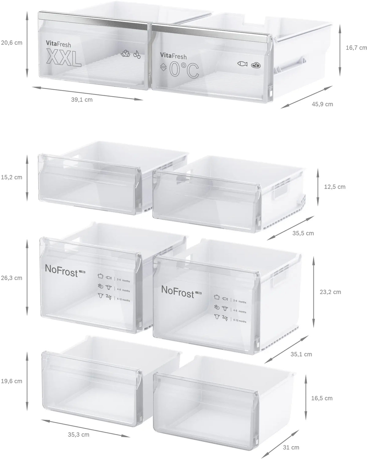 Frigider multi-door Bosch KFN96AXEA, Seria 4, 605 l, Total No Frost, inox