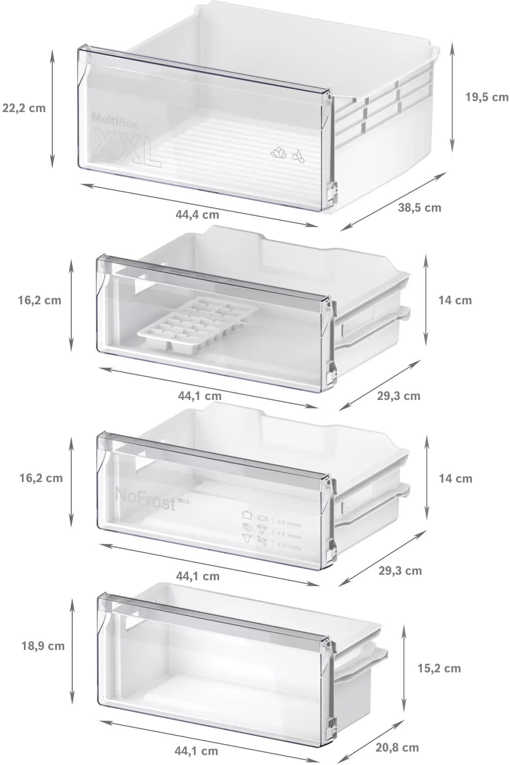 Combină frigorifică încorporabilă Bosch KIN96NSE0, Seria 2, 290 l, No Frost