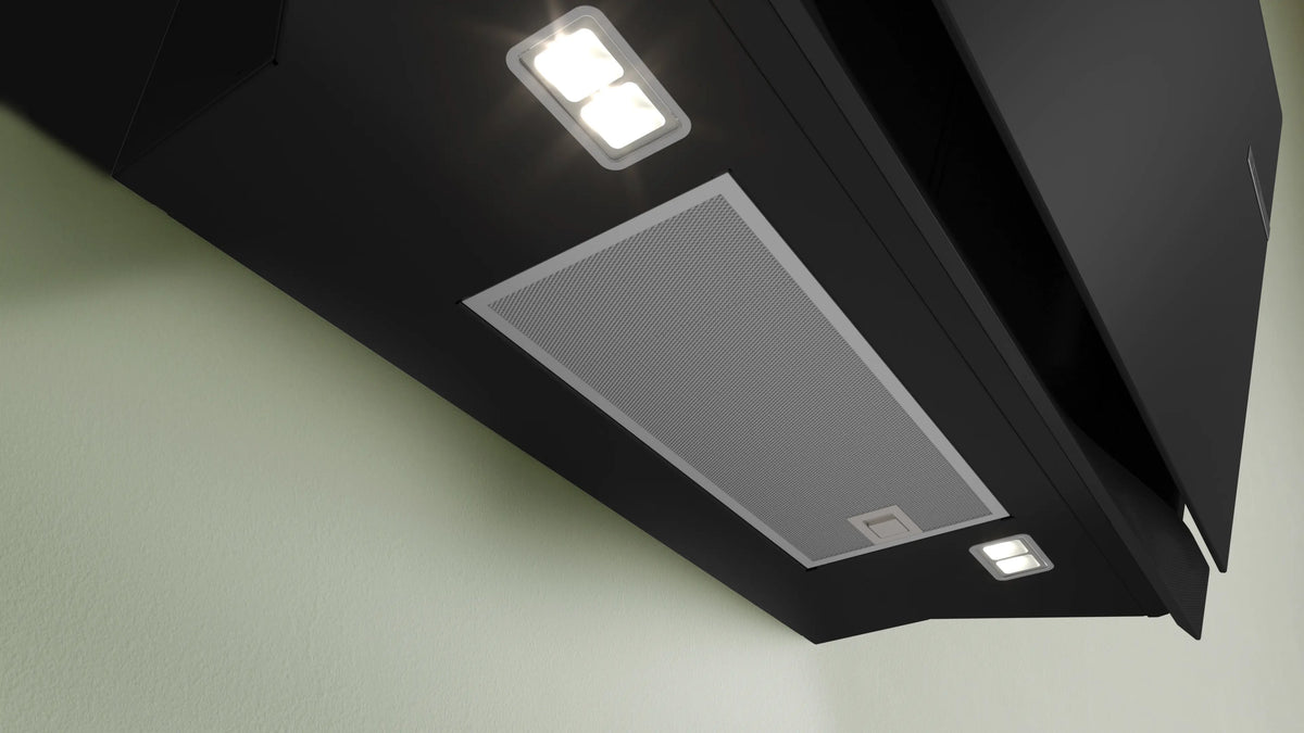 Hotă decorativă Bosch DWK91LT60, Seria 8, 90 cm, neagră