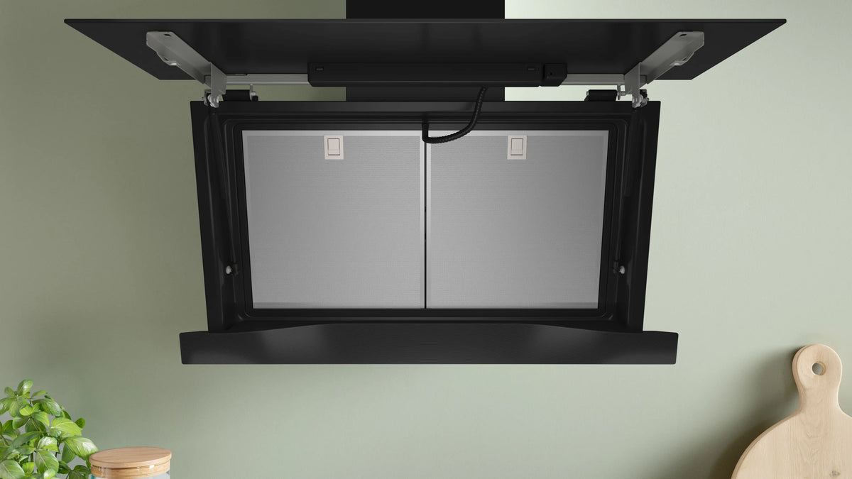 Hotă decorativă Bosch DWK91LT60, Seria 8, 90 cm, neagră