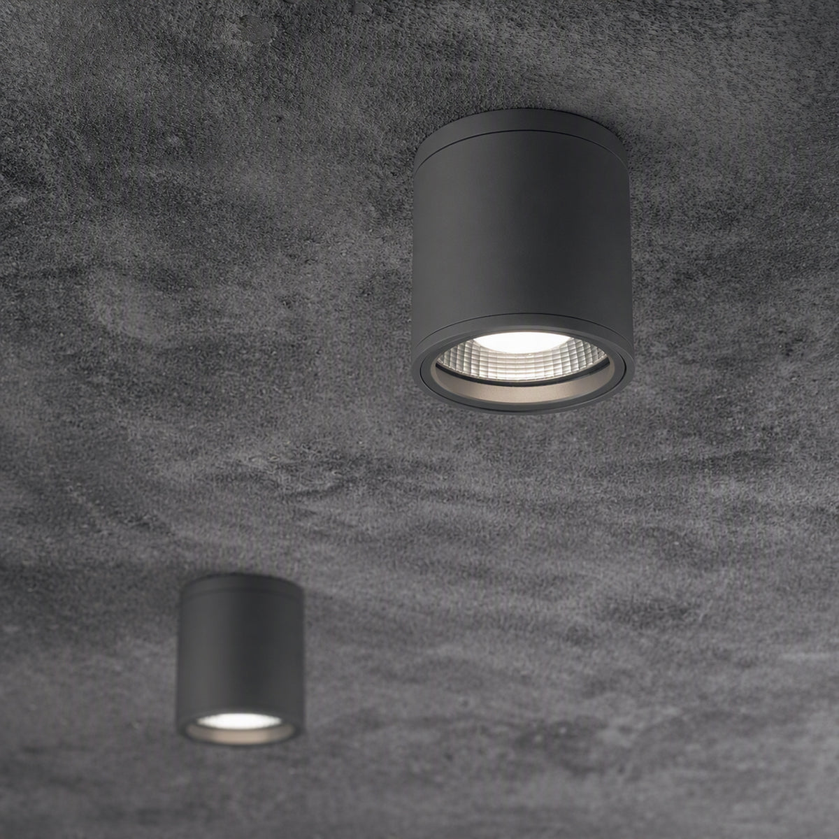 Plafonieră de exterior Ideal Lux Gun PL1, antracit, 236865