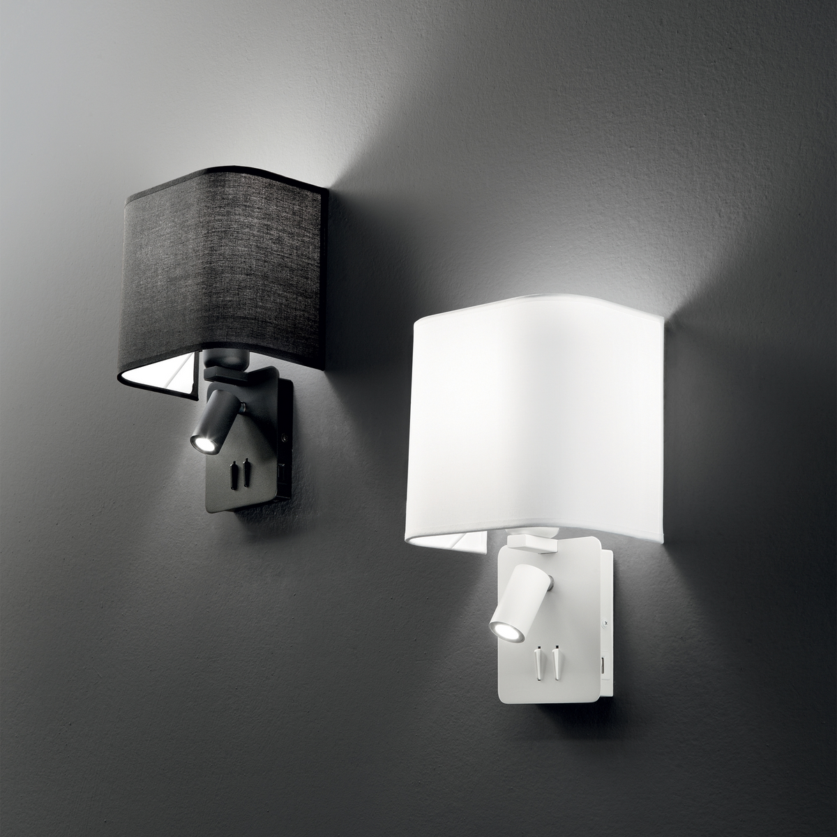 Structură pentru aplică Ideal Lux Gea MAP2, negru, 239545