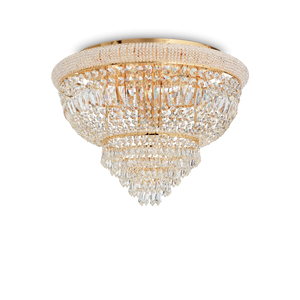 Plafonieră Ideal Lux Dubai PL24, alamă, 243498
