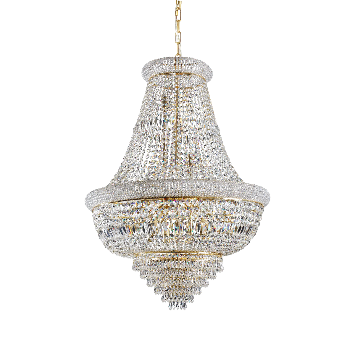 Lustră Ideal Lux Dubai SP24, alamă, 243528