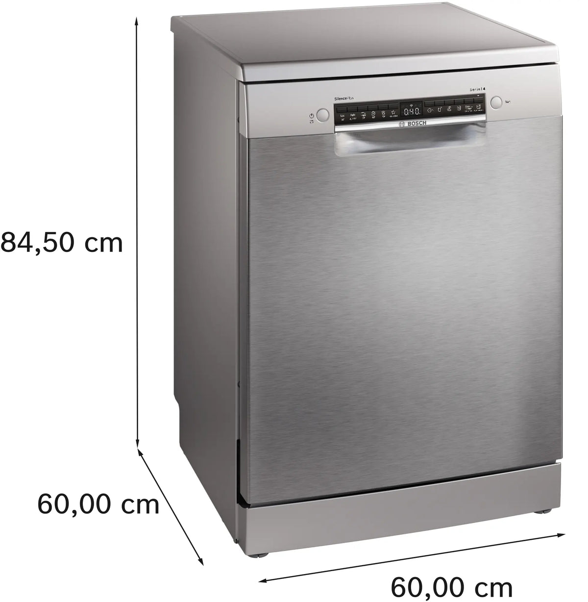 Mașină de spălat vase Bosch SMS4ENI06E, Seria 4, 60 cm, 13 seturi, inox