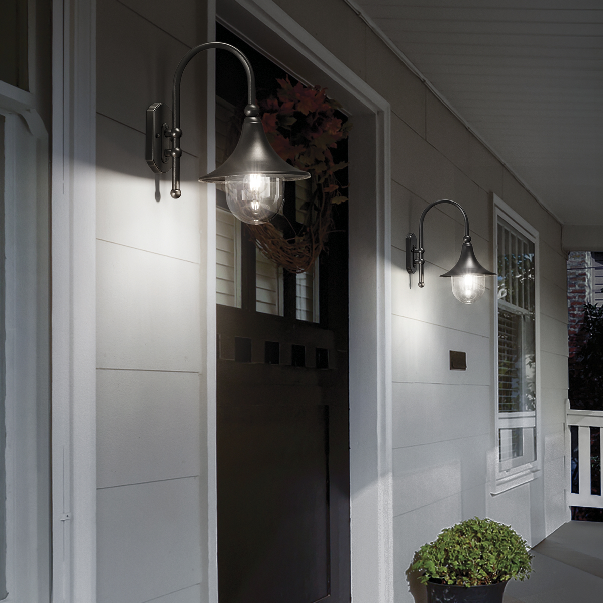 Aplică de exterior Ideal Lux Cima AP1, antracit, 246819