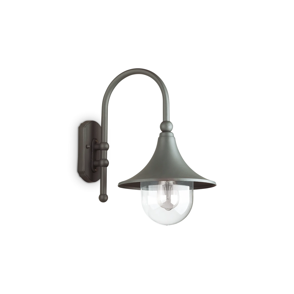 Aplică de exterior Ideal Lux Cima AP1, antracit, 246819