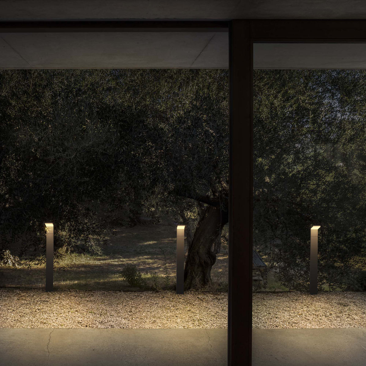 Stâlp de iluminat exterior Ideal Lux Style 3000K, antracit, H100 cm, 246871