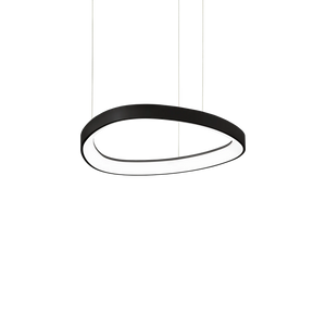 Lustră Ideal Lux Gemini ON-OFF 3000K, negru, Ø42 cm, 247236