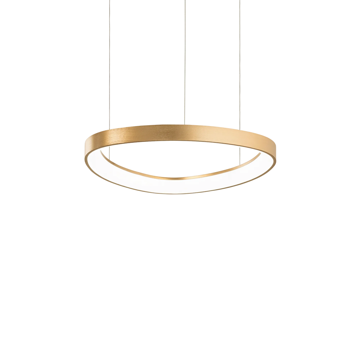 Lustră Ideal Lux Gemini ON-OFF 3000K, alamă, Ø42 cm, 247243