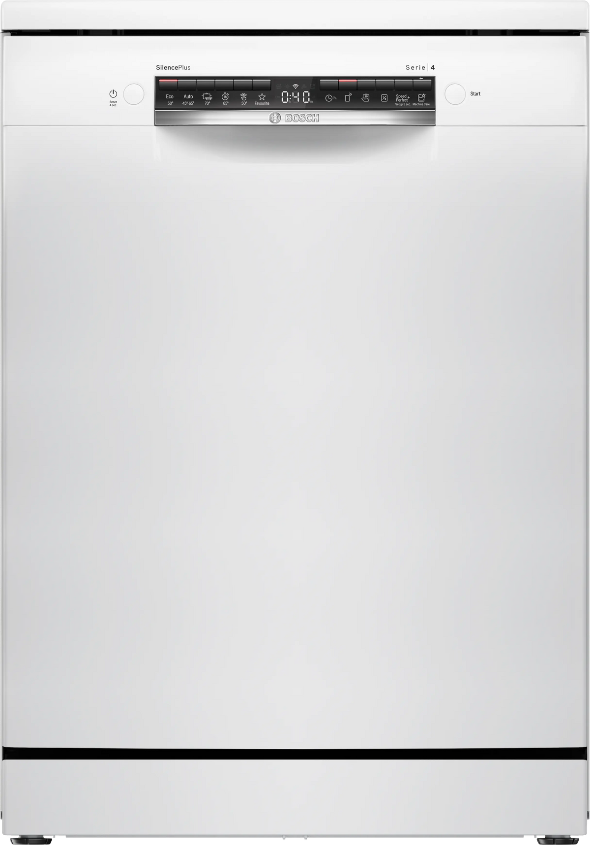 Mașină de spălat vase Bosch SMS4EVW08E, Seria 4, 60 cm, 14 seturi, albă