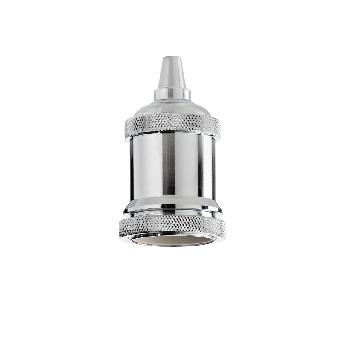 Dulie E27 Ideal Lux Portalampada E27 Ghiera, crom, 249193