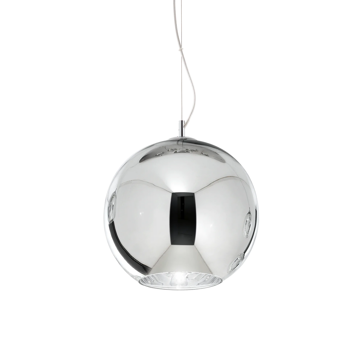 Pendul Ideal Lux Nemo SP1, crom, Ø30 cm, 250335