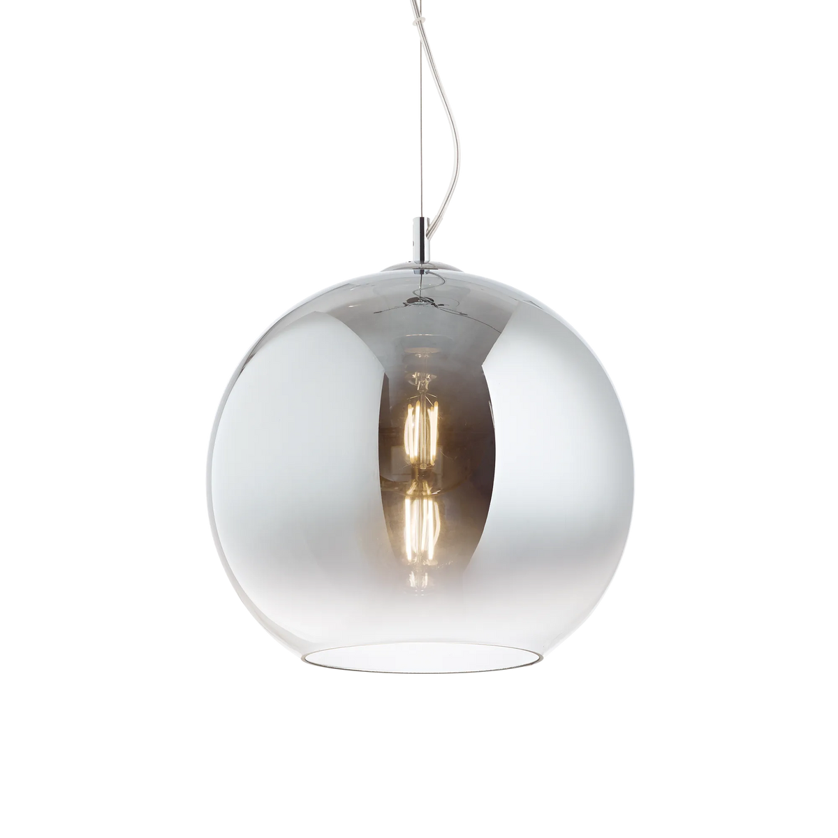 Pendul Ideal Lux Nemo SP1, crom, degradé, Ø40 cm, 250359