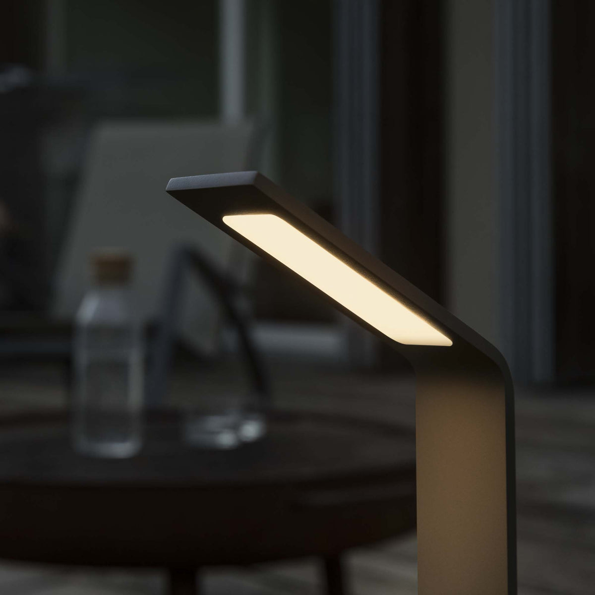 Lampă de exterior Ideal Lux Agos 3000K, antracit, H80 cm, 254319