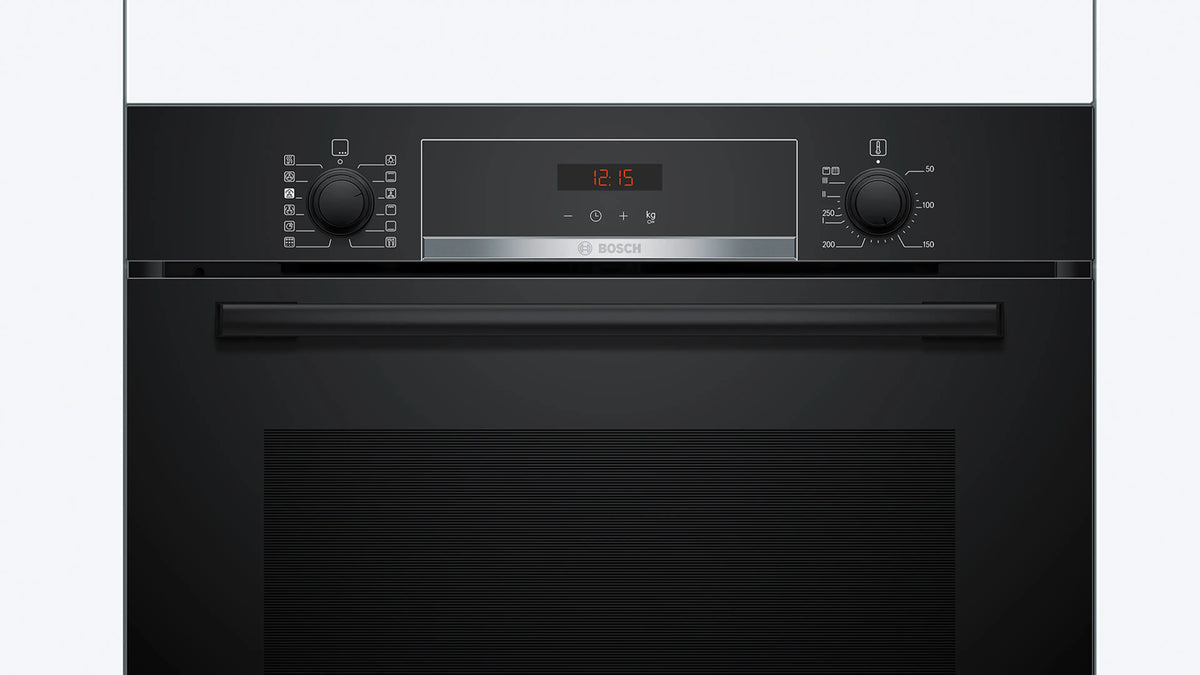Cuptor încorporabil cu abur Bosch HQA574BB3, Seria 4, 71 l, negru