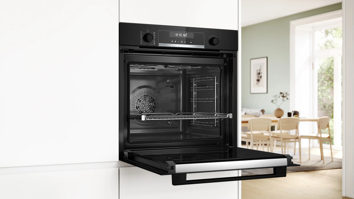 Cuptor încorporabil Bosch HBG578EB3, Seria 6, 71 l, curățare pirolitică, negru