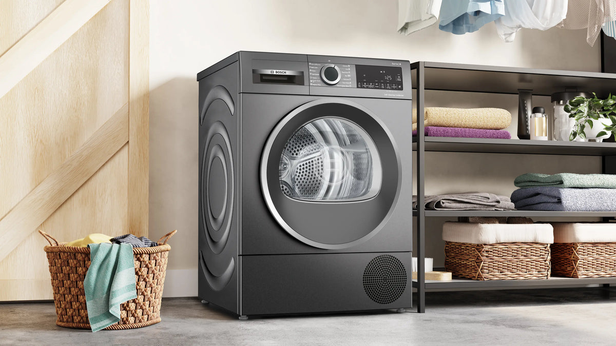 Uscător de rufe Bosch WQG245DREU, Seria 6, 9 kg, pompă de căldură