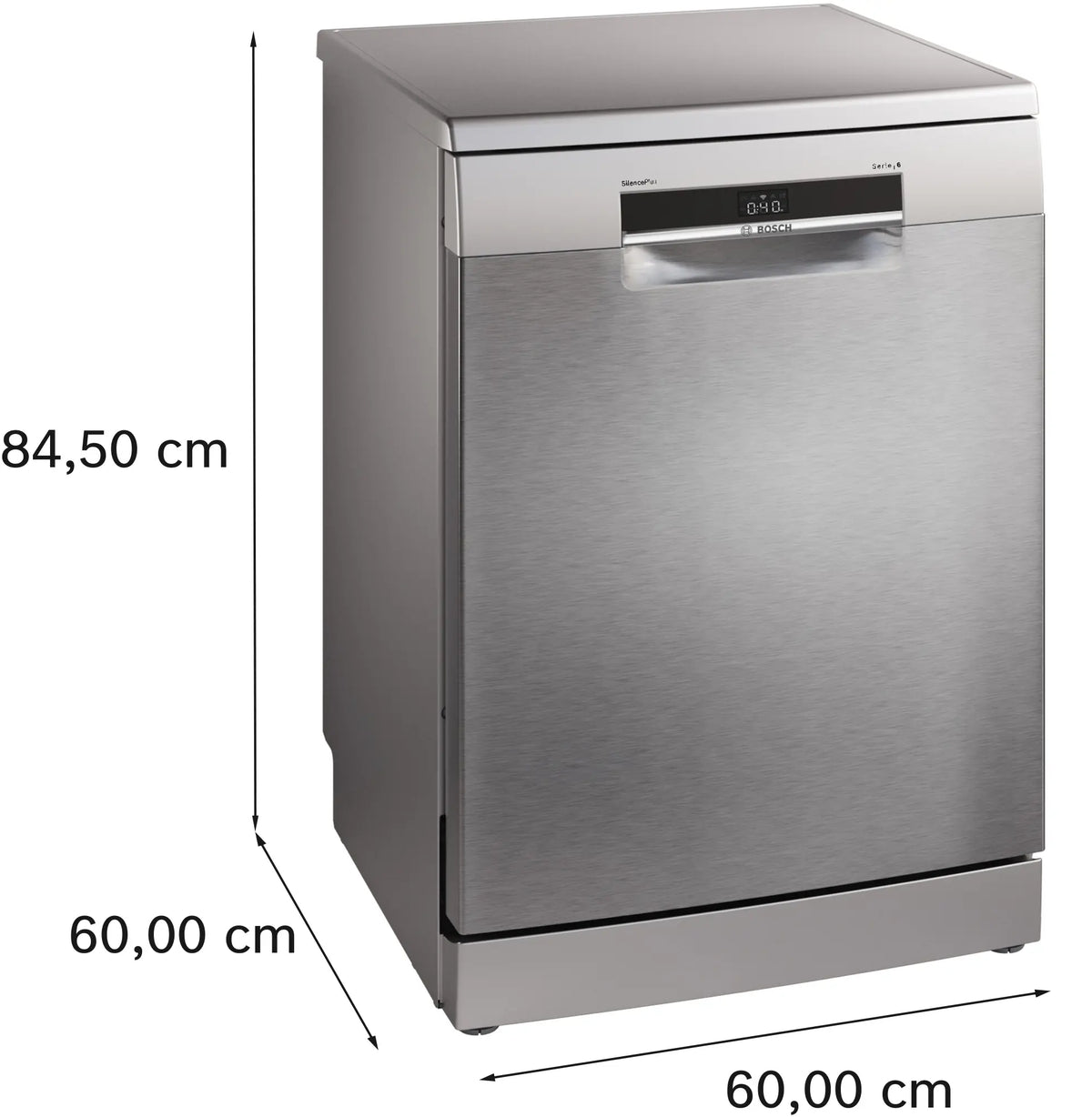 Mașină de spălat vase Bosch SMS6ECI15E, Seria 6, 60 cm, 14 seturi, inox