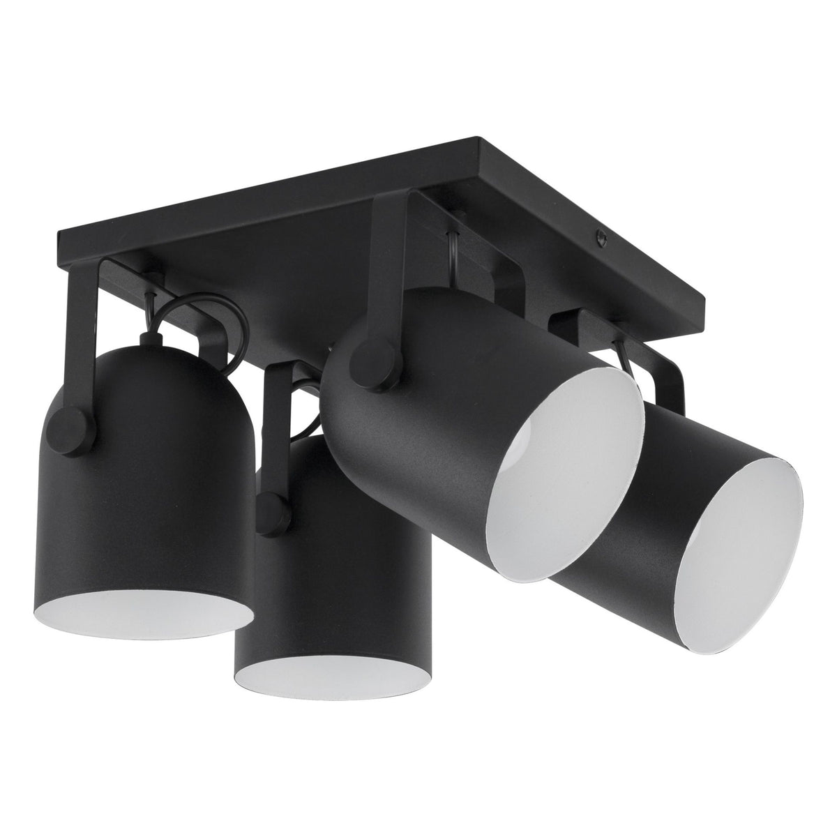 Plafonieră TK Lighting Spectra 4 Kwadrat, negru, 4 x E27, 2612
