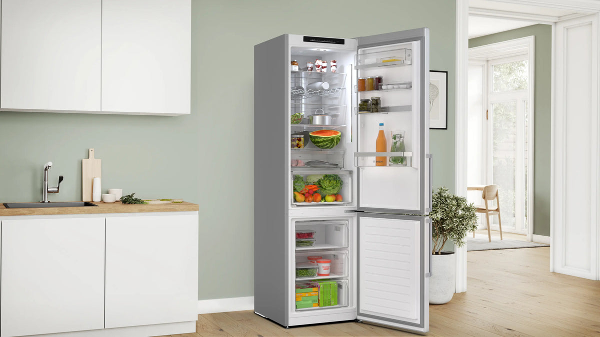 Combină frigorifică Bosch KGN39AIAU, Seria 6, 363 l, Total No Frost, inox
