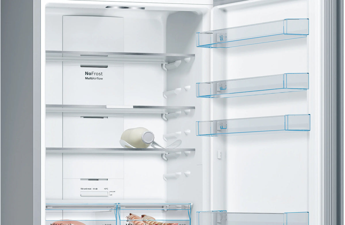 Combină frigorifică Bosch KGN49XLEA, Seria 4, 438 l, Total No Frost, inox