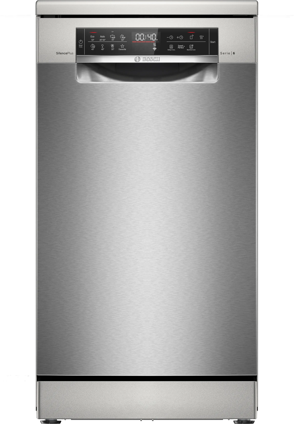 Mașină de spălat vase Bosch SPS6EMI21E, Seria 6, 45 cm, 10 seturi, inox